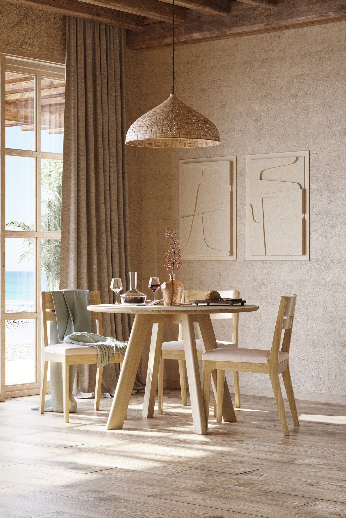 Dining Furniture Set Lifestyle Render