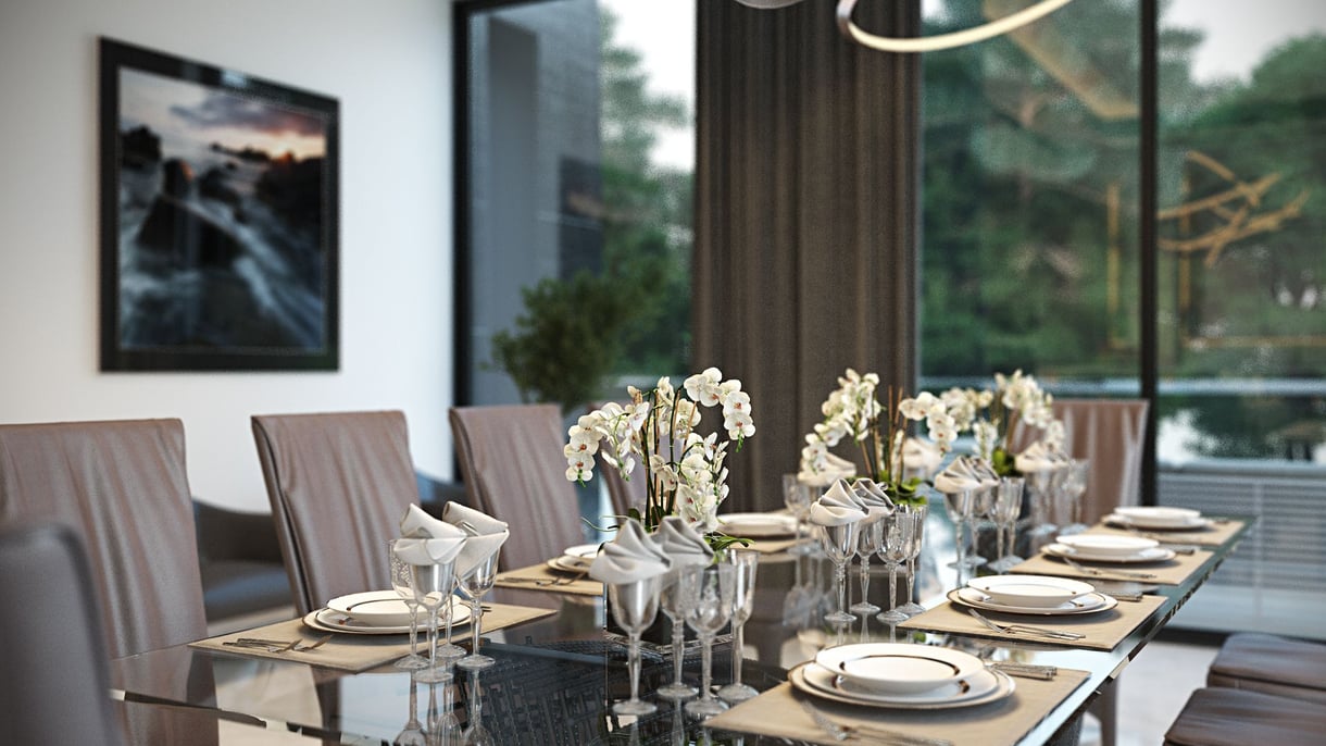 Close Up Renders for a Dining Table Close Up Shot for Dining Furniture