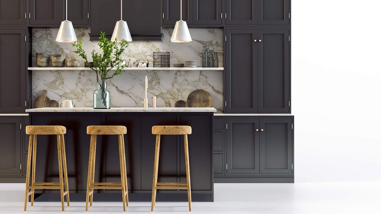 CGI vs Product Photography: Kitchen Furniture Product CGI of Kitchen Furnishings Created without Photography