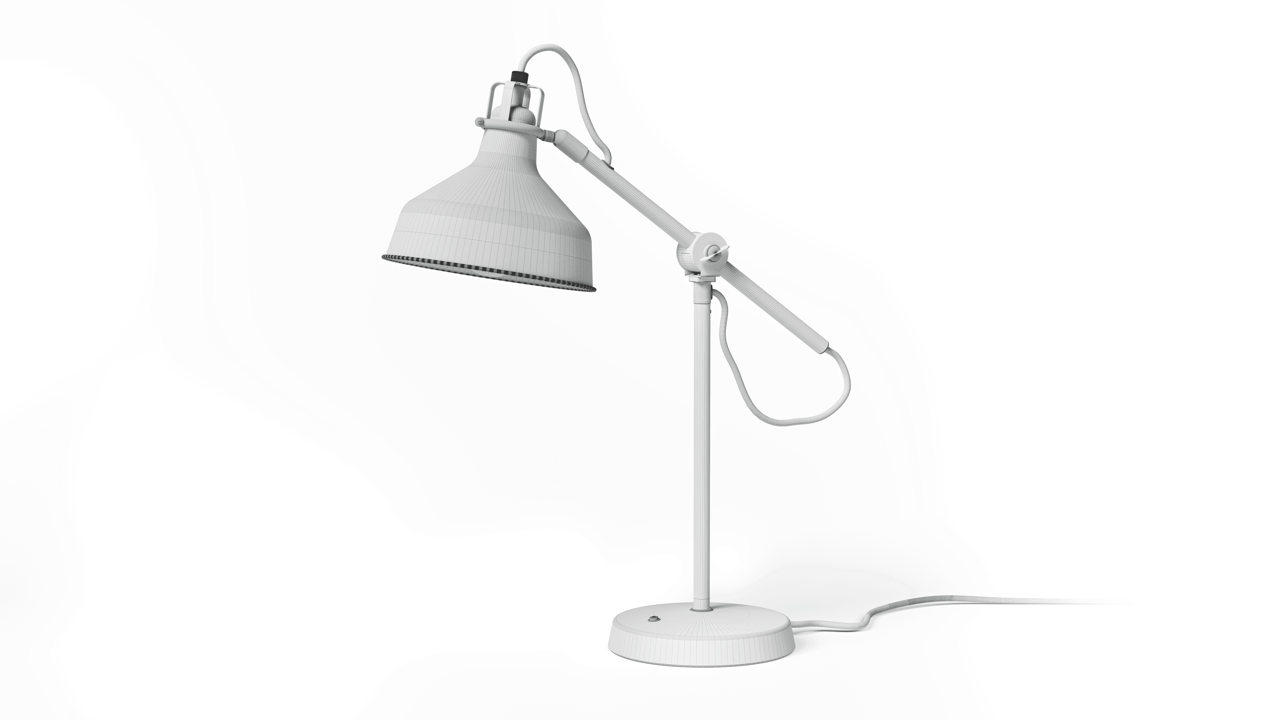 Lamp 3D model converted to GLB GLB 3D model of a floor lamp rendered in a web viewer