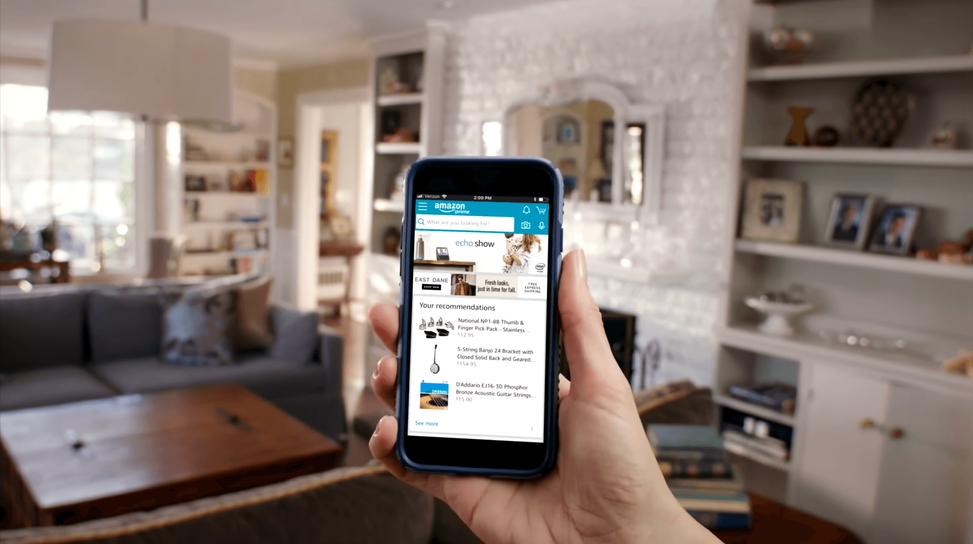 Amazon AR View: View in 3D button on a furniture product listing