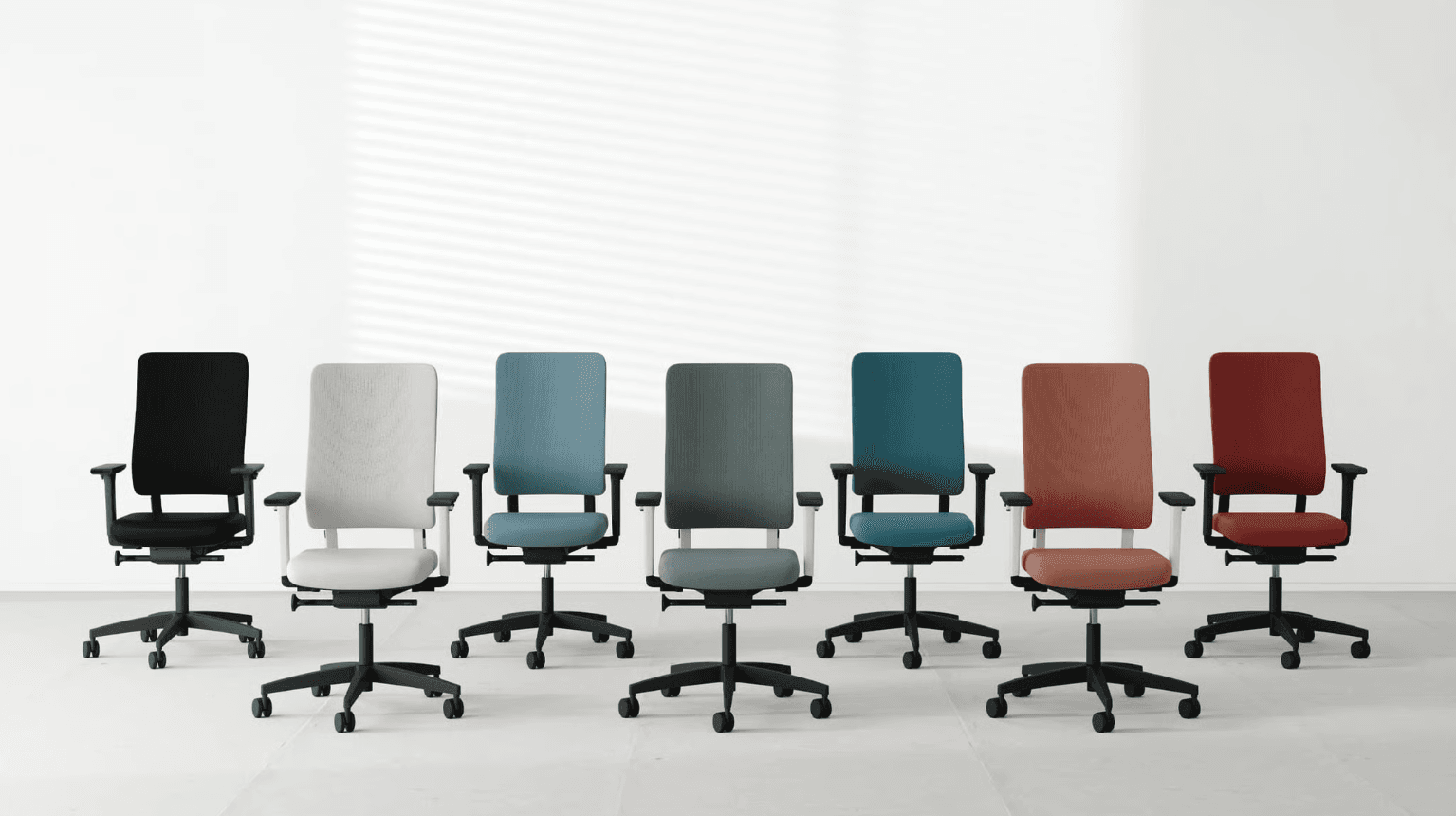 Furniture Finish and Material Variations Design variants of a chair rendered from one 3D model for demand testing