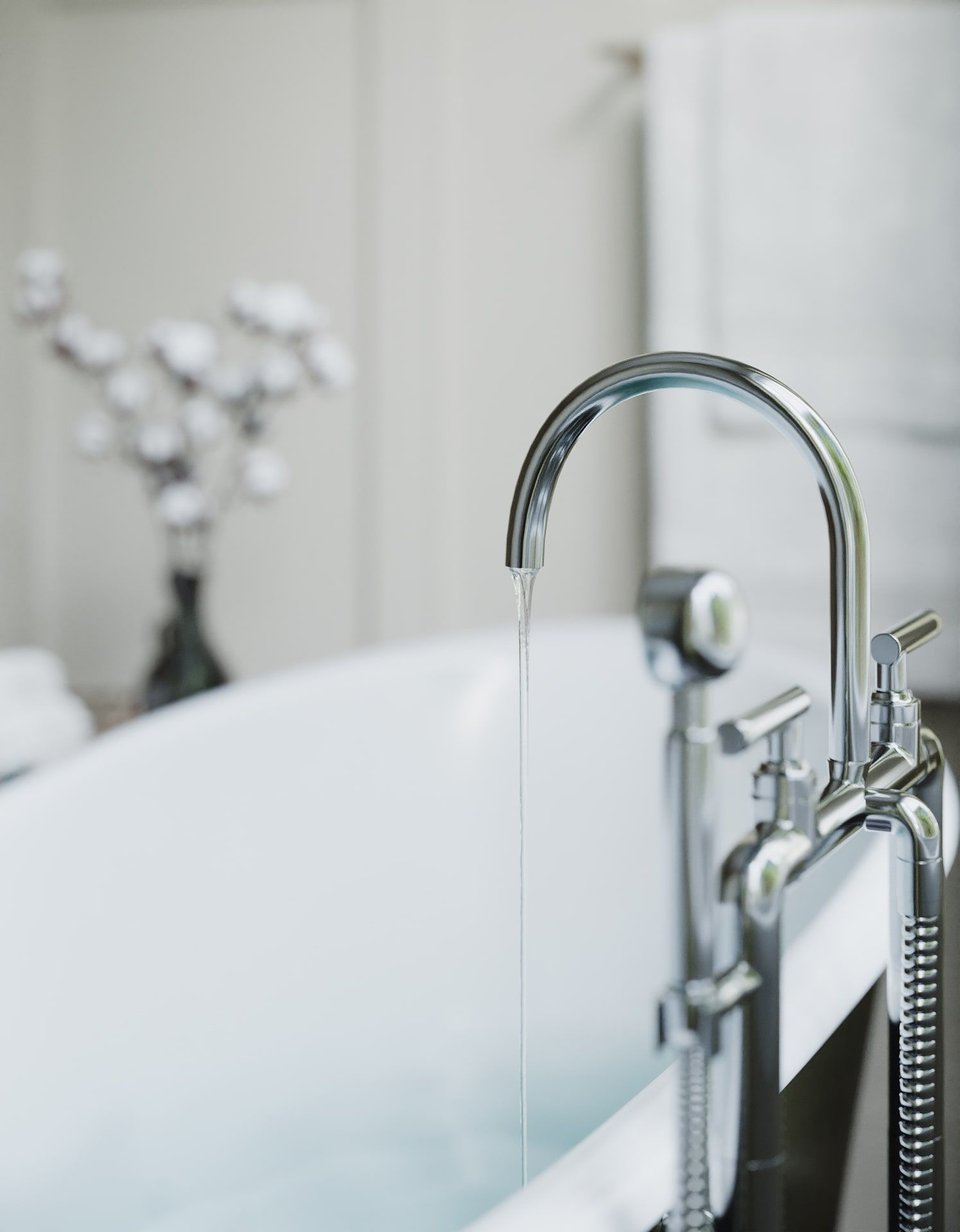 Metal Bathroom Faucet CGI