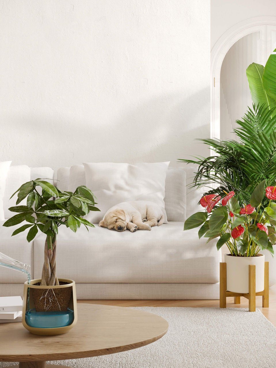 Lifestyle CGI of Plant Pots