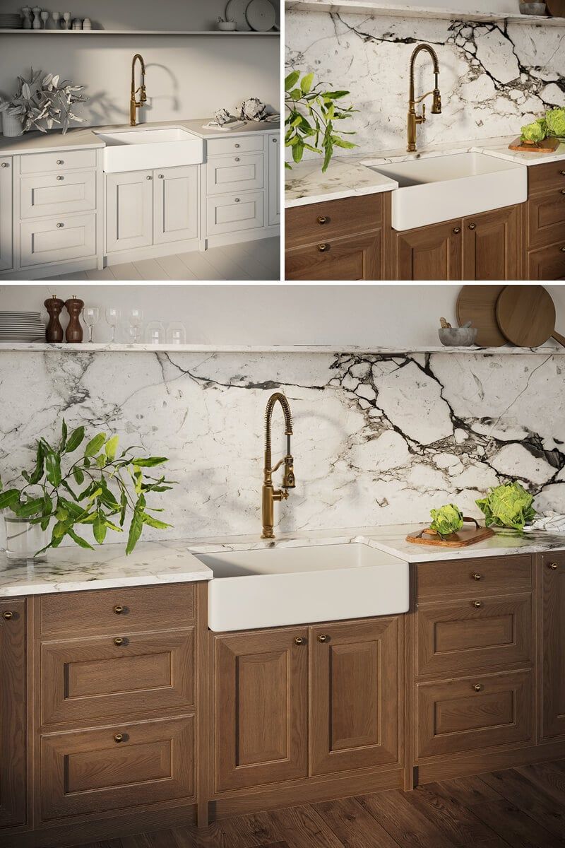 High-quality 3D kitchen interior rendering showcasing realistic furniture modeling and photorealistic visualization